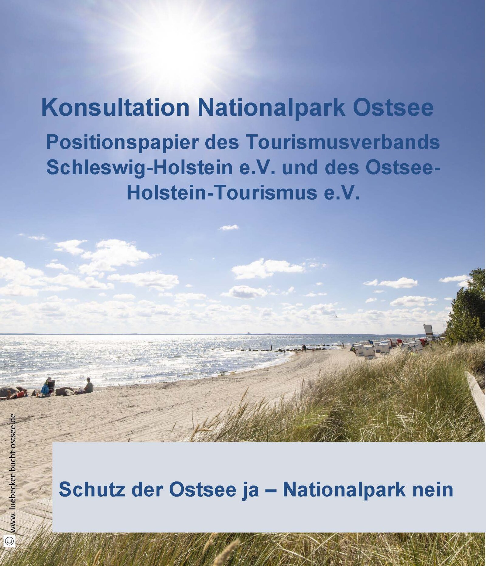 Titelbild des Positionspapiers Nationalpark Ostsee von TVSH und OHT