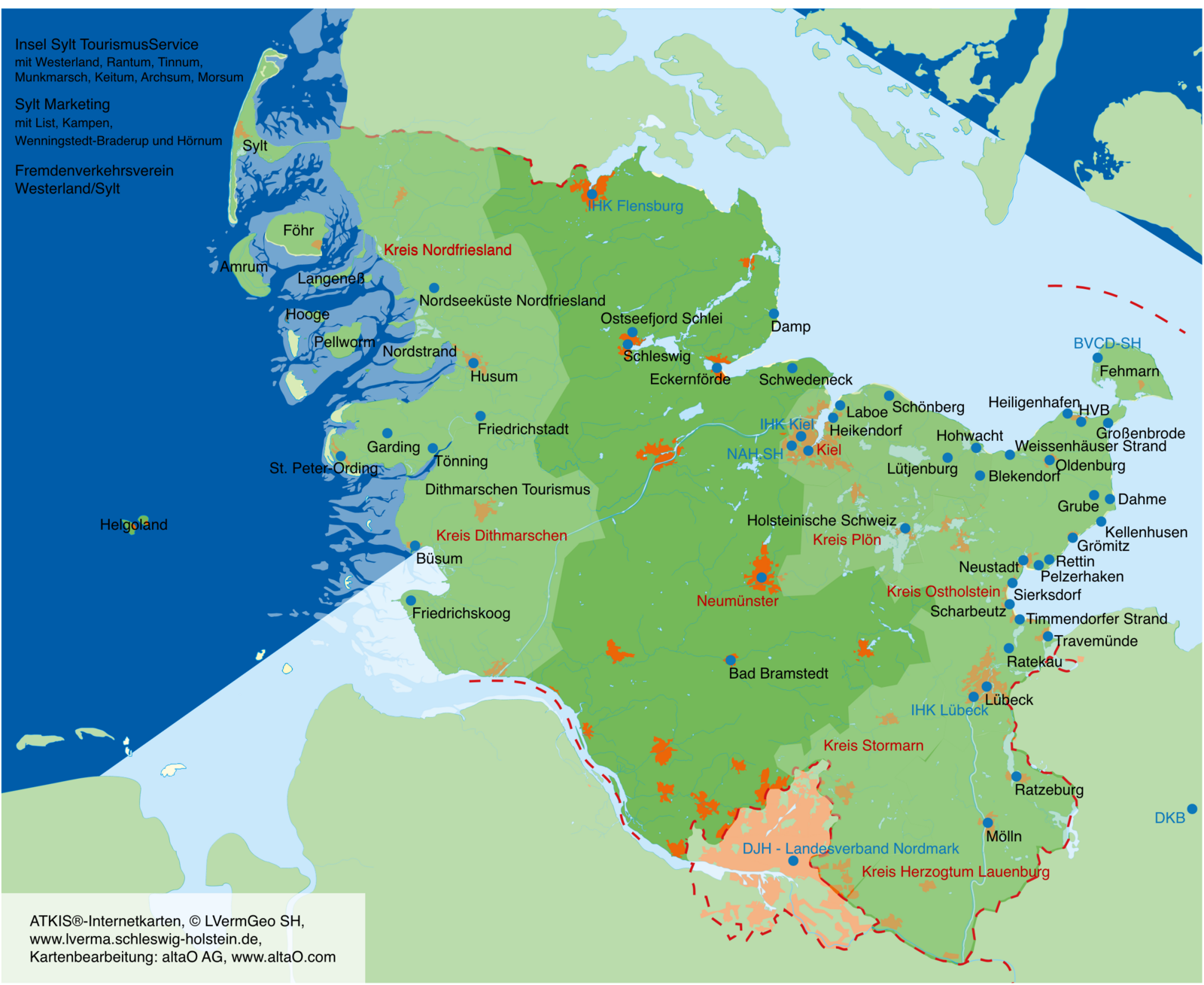 Mitgliederkarte des Tourismusverbands Schleswig-Holstein.