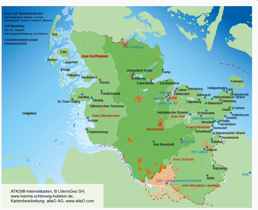 Mitgliederkarte des Tourismusverbands Schleswig-Holstein